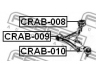 FEBEST CRAB-009 valdymo svirties/išilginių svirčių įvorė
04764453AA