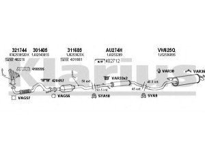 KLARIUS 790240U išmetimo sistema 
 Išmetimo sistema -> Išmetimo sistema, visa