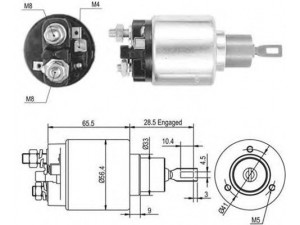MAGNETI MARELLI 940113050461 solenoidinis jungiklis, starteris