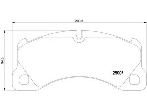 BREMBO P 65 021 stabdžių trinkelių rinkinys, diskinis stabdys 
 Techninės priežiūros dalys -> Papildomas remontas
7P0698151C, 95835193900, 95835193910