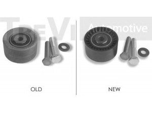 TREVI AUTOMOTIVE TD1105 kreipiantysis skriemulys, paskirstymo diržas 
 Diržinė pavara -> Paskirstymo diržas/komplektas -> Laisvasis/kreipiamasis skriemulys
0000083011, 0000083014, 0000083016