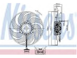 NISSENS 85541 ventiliatorius, radiatoriaus 
 Aušinimo sistema -> Oro aušinimas
6Q0.959.455 J, 6Q0.959.455 J, 6Q0.959.455 J