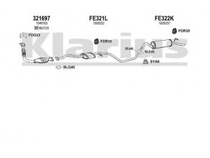 KLARIUS 361225U išmetimo sistema 
 Išmetimo sistema -> Išmetimo sistema, visa