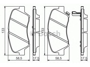 BOSCH 0 986 494 563 stabdžių trinkelių rinkinys, diskinis stabdys 
 Techninės priežiūros dalys -> Papildomas remontas
581011RA05, 581011WA05, 581011WA35