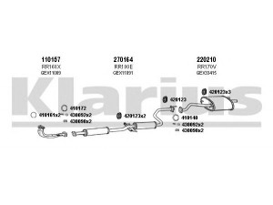 KLARIUS 120025E išmetimo sistema 
 Išmetimo sistema -> Išmetimo sistema, visa