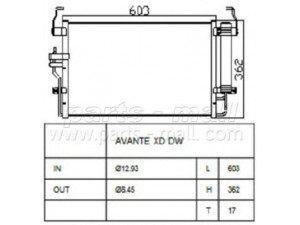 PARTS-MALL PXNCA-073 kondensatorius, oro kondicionierius 
 Oro kondicionavimas -> Kondensatorius
976062D500