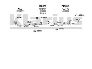 KLARIUS 931219E išmetimo sistema 
 Išmetimo sistema -> Išmetimo sistema, visa
