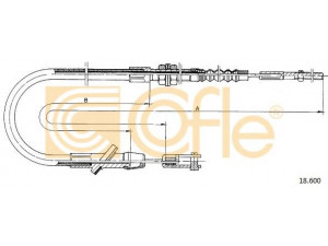 COFLE 18.600 sankabos trosas 
 Dviratė transporto priemonės -> Kabeliai ir tachometro velenaai -> Sankabos trosas
2371080020, 2371080020000, 2371080420