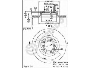 BREMBO 09.4115.10 stabdžių diskas 
 Stabdžių sistema -> Diskinis stabdys -> Stabdžių diskas
116462201402, 60522092