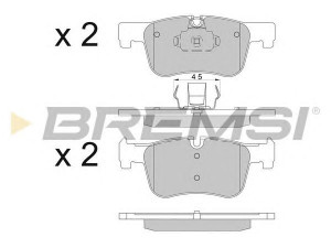 BREMSI BP3503 stabdžių trinkelių rinkinys, diskinis stabdys
34116850568, 34116858910