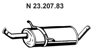 EBERSPÄCHER 23.207.83 galinis duslintuvas 
 Išmetimo sistema -> Duslintuvas
169 490 63 10, 1694905910, 1694906110