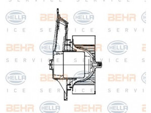 HELLA 8EW 009 159-761 vidaus pūtiklis 
 Šildymas / vėdinimas -> Orpūtė/dalys
123 820 16 42, A 123 820 16 42