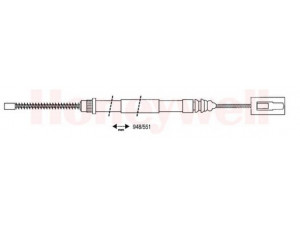 BENDIX 431106B trosas, stovėjimo stabdys 
 Stabdžių sistema -> Valdymo svirtys/trosai
7700657234, 7704002272