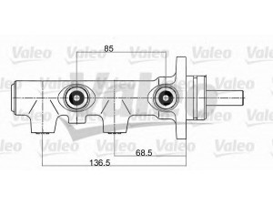 VALEO 350681 pagrindinis cilindras, stabdžiai 
 Stabdžių sistema -> Pagrindinis stabdžių cilindras
0009938829, 9938829, 9946385, 4601-83