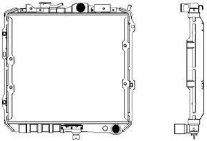 SAKURA  Automotive 1320-0116 radiatorius, variklio aušinimas
