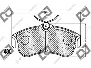 DJ PARTS BP1091 stabdžių trinkelių rinkinys, diskinis stabdys 
 Techninės priežiūros dalys -> Papildomas remontas
41060-2F025, 41060-2F026, 41060-4M525