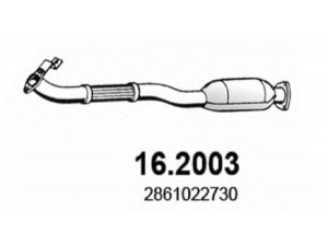ASSO 16.2003 priekinis duslintuvas 
 Išmetimo sistema -> Duslintuvas
1244902219, 2861022730, 2861022731