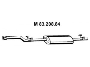 EBERSPÄCHER 83.208.84 vidurinis duslintuvas 
 Išmetimo sistema -> Duslintuvas
901 490 26 19, 901 490 27 19, 901 490 30 19