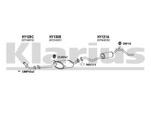 KLARIUS 450097U išmetimo sistema 
 Išmetimo sistema -> Išmetimo sistema, visa