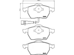 HELLA PAGID 8DB 355 008-471 stabdžių trinkelių rinkinys, diskinis stabdys 
 Techninės priežiūros dalys -> Papildomas remontas
1J0698151K, 1J0698151M, 8N0698151A