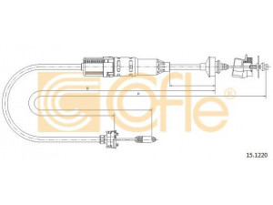 COFLE 15.1220 sankabos trosas 
 Dviratė transporto priemonės -> Kabeliai ir tachometro velenaai -> Sankabos trosas
2150Q7, 2150Q9, 9625609980