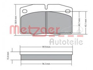 METZGER 1170234 stabdžių trinkelių rinkinys, diskinis stabdys 
 Techninės priežiūros dalys -> Papildomas remontas
1605463, 1605485, 1605504, 1605531