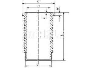 MAHLE ORIGINAL 489 WN 01 cilindro įvorė 
 Variklis -> Cilindrai/stūmokliai
2024 0060 A, 2024 2010 A