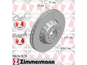 ZIMMERMANN 150.3415.75 stabdžių diskas 
 Dviratė transporto priemonės -> Stabdžių sistema -> Stabdžių diskai / priedai
3411 2 228 845, 3411 2 282 803