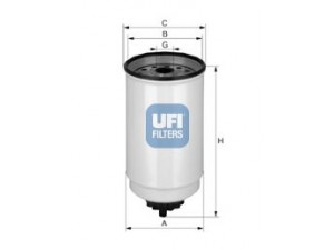 UFI 24.371.00 kuro filtras 
 Techninės priežiūros dalys -> Papildomas remontas
5020307, 6164913, 6202100