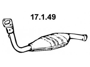 EBERSPÄCHER 17.1.49 katalizatoriaus keitiklis 
 Išmetimo sistema -> Katalizatoriaus keitiklis
7700412261, 7700412841