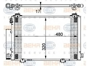 HELLA 8FC 351 302-201 kondensatorius, oro kondicionierius 
 Oro kondicionavimas -> Kondensatorius
88460-52010