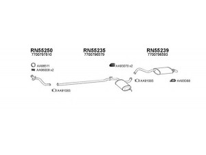 VENEPORTE 550050 išmetimo sistema 
 Išmetimo sistema -> Išmetimo sistema, visa