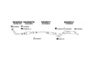 VENEPORTE 600016 išmetimo sistema 
 Išmetimo sistema -> Išmetimo sistema, visa