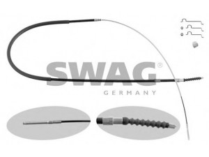 SWAG 20 93 6674 trosas, stovėjimo stabdys 
 Stabdžių sistema -> Valdymo svirtys/trosai
34 40 1 166 237, 34 41 1 162 999