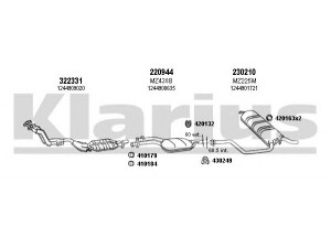 KLARIUS 600390E išmetimo sistema 
 Išmetimo sistema -> Išmetimo sistema, visa