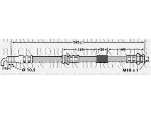 BORG & BECK BBH6729 stabdžių žarnelė 
 Stabdžių sistema -> Stabdžių žarnelės
B25D43980A