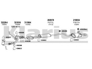 KLARIUS 631038E išmetimo sistema 
 Išmetimo sistema -> Išmetimo sistema, visa