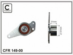 CAFFARO 149-00 įtempiklis, paskirstymo diržas 
 Diržinė pavara -> Paskirstymo diržas/komplektas -> Dirželio įtempiklis (įtempimo blokas)
M855992, MW30621261, 44 01 489