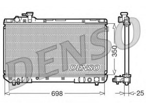 DENSO DRM50020 radiatorius, variklio aušinimas 
 Aušinimo sistema -> Radiatorius/alyvos aušintuvas -> Radiatorius/dalys
164007A110