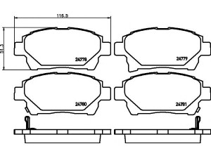 HELLA PAGID 8DB 355 014-601 stabdžių trinkelių rinkinys, diskinis stabdys 
 Techninės priežiūros dalys -> Papildomas remontas
0446574020