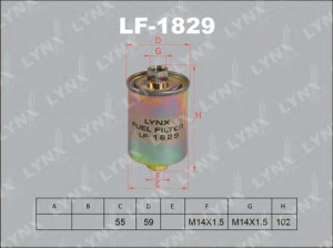 LYNXauto LF-1829 kuro filtras 
 Techninės priežiūros dalys -> Papildomas remontas
2108-210999, 2112-0111701-001, 2112-1111701-001