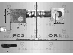 MAL? 8549 stabdžių žarnelė 
 Stabdžių sistema -> Stabdžių žarnelės
562344, 90236355