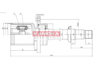 KAMOKA 8719 jungčių komplektas, kardaninis velenas 
 Ratų pavara -> Sujungimai/komplektas
43030-05110