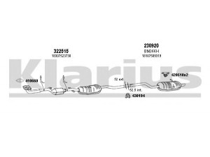 KLARIUS 060446E išmetimo sistema 
 Išmetimo sistema -> Išmetimo sistema, visa