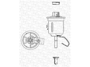 MAGNETI MARELLI 213908307600 kuro filtras 
 Techninės priežiūros dalys -> Papildomas remontas
23300-16330