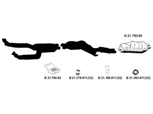 EBERSPÄCHER 212130 išmetimo sistema 
 Išmetimo sistema -> Išmetimo sistema, visa