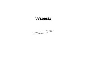 VENEPORTE VW80048 priekinis duslintuvas 
 Išmetimo sistema -> Duslintuvas
871253209A