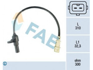 FAE 79084 jutiklis, alkūninio veleno impulsas; impulso jutiklis, smagratis 
 Variklis -> Variklio elektra
74 33 547 699, 3507941-7, 3547699