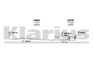 KLARIUS 330192E išmetimo sistema 
 Išmetimo sistema -> Išmetimo sistema, visa
