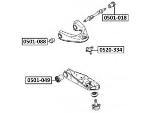 ASVA 0501-018 valdymo svirties/išilginių svirčių įvorė 
 Ašies montavimas/vairavimo mechanizmas/ratai -> Valdymo svirtis/pasukamosios svirties sujungimas -> Montavimas/sutvirtinimas
S083-34-830A